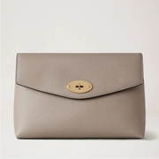 Mulberry Large Darley kosmetiikkalaukku Cashmere Taupe Small Classic Grain 
