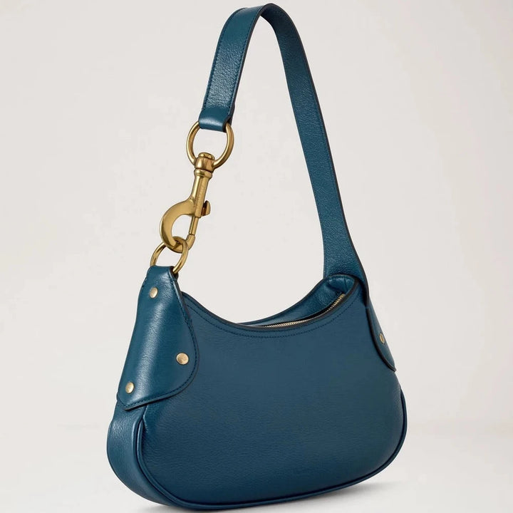 Mulberry Small Hackney Shoulder Bag Out of the Blue High Shine Leather – RL9051/748U939