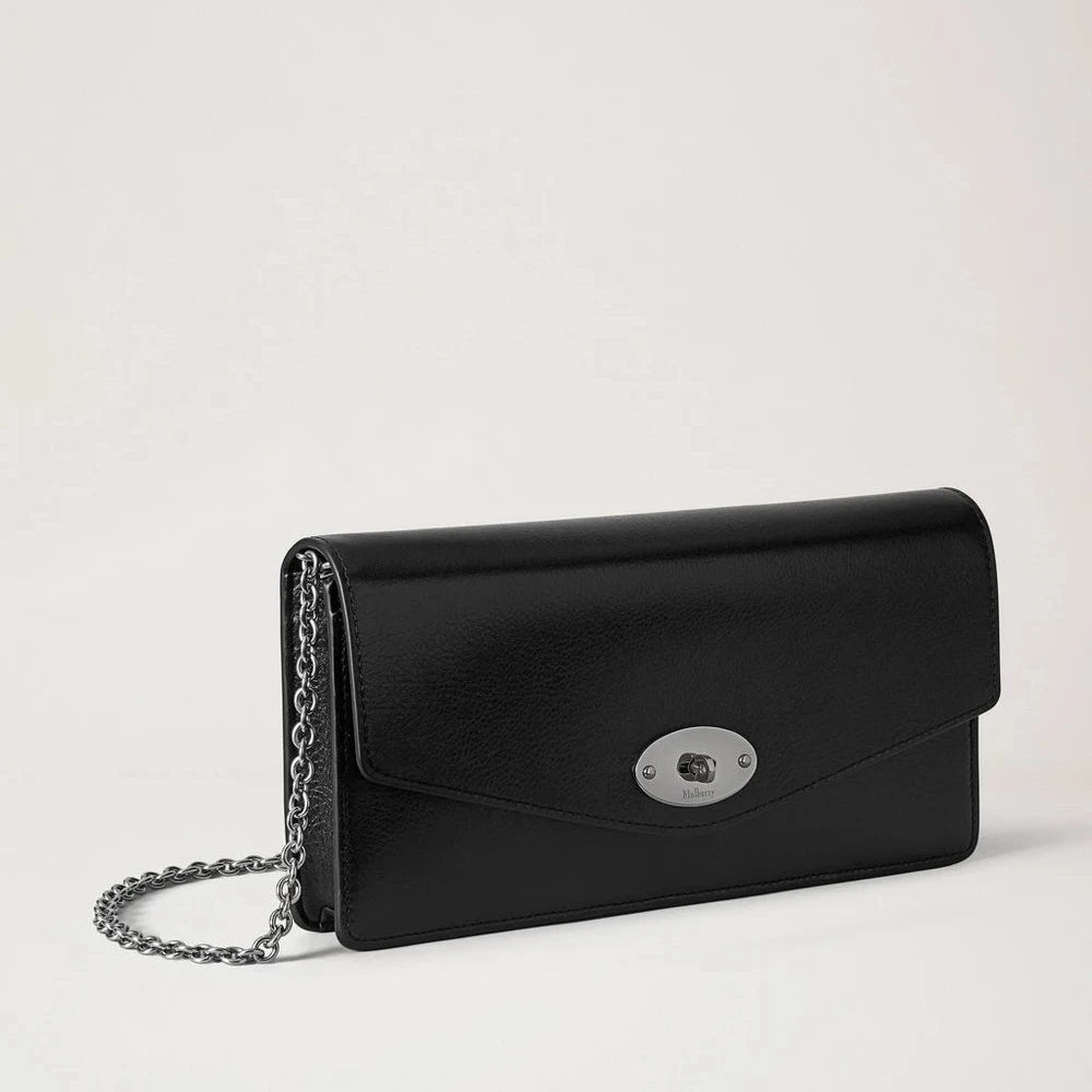 Mulberry Darley Clutch Black High Shine Leather – RL9060/748A100