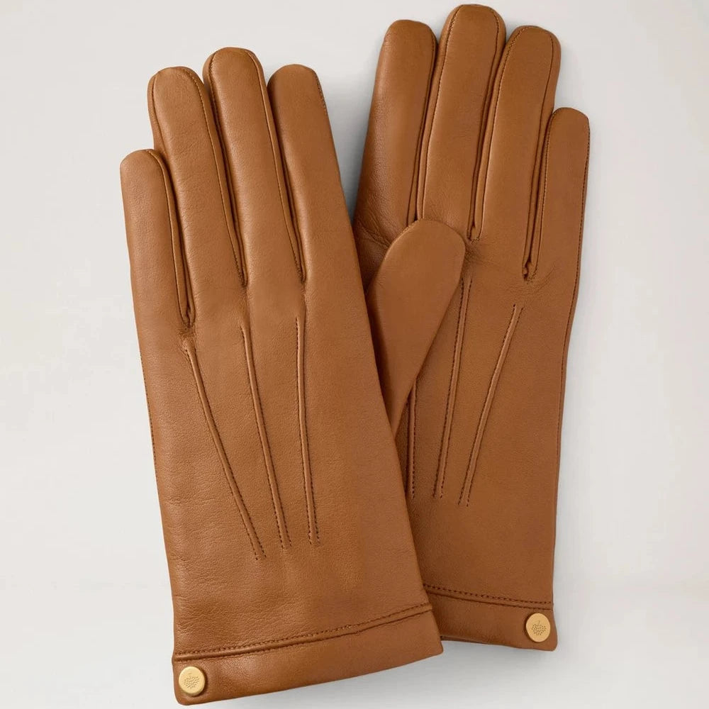 Mulberry Soft Nappa -käsineet, tammi – VG4108/192G110-001