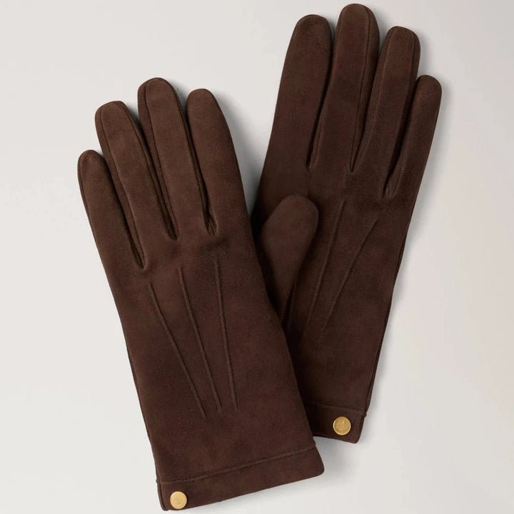 Mulberry Suede Gloves Ebony Suede & Cashmere – VG4153/149A110-001