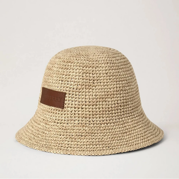Mulberry Raffia Bucket Hat Natural 100% Paper Raffia – produktbillede 2