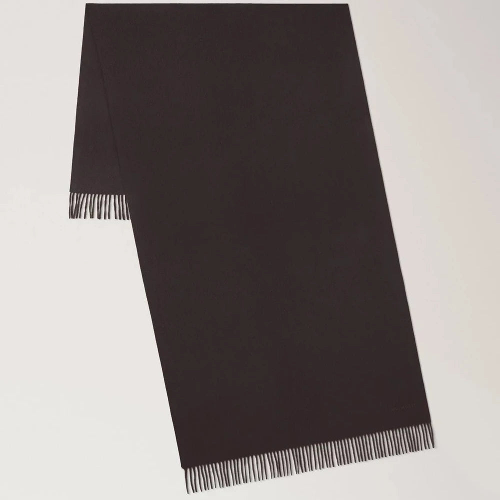 Mulberry Solid Merino Wool Scarf Ebony – VS4240/947A110