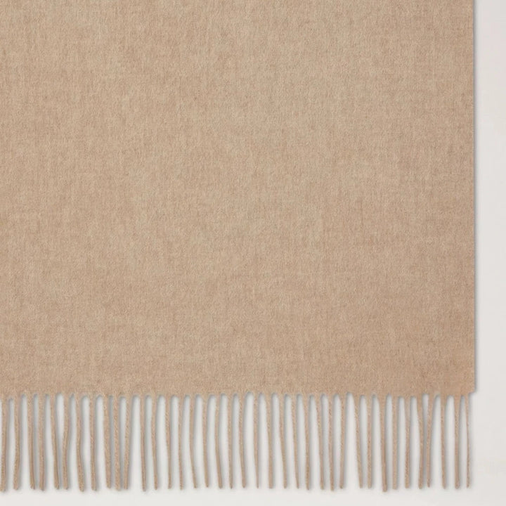 Mulberry Solid Merino Wool Scarf Oat – produktbillede 2
