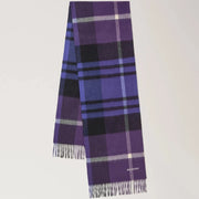 Mulberry Small Check merinovillahuivi - Lilac & Amethyst 