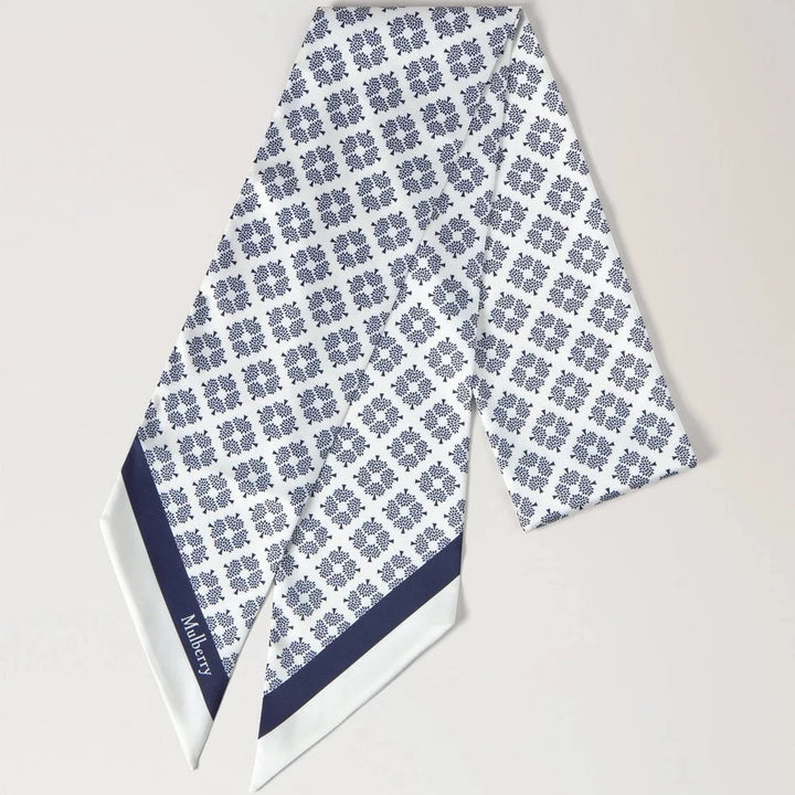 Mulberry Large Skinny Scarf - Mulberry Tree Eggshell Recycled Polyester – VS4895/200H687
