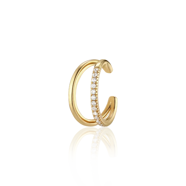Alura Copenhagen Grace Ear Cuff – Forgyldt Ear Cuff med Zirkonia – AL-ME5004