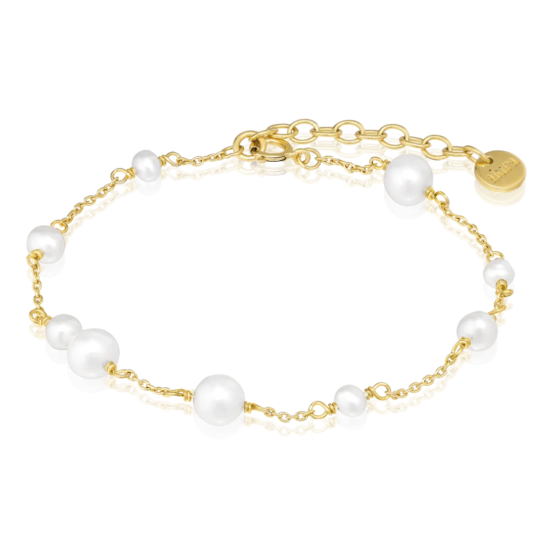 Alura Ocean Armbånd med Ferskvandsperler – B230419-52