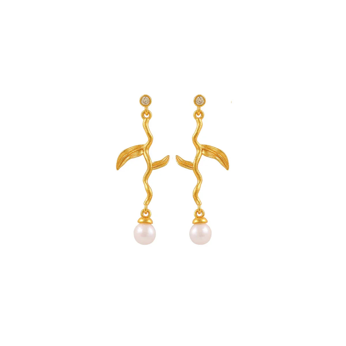 Hultquist Marigold Ørering - Forgyldt Sølv – S08655G