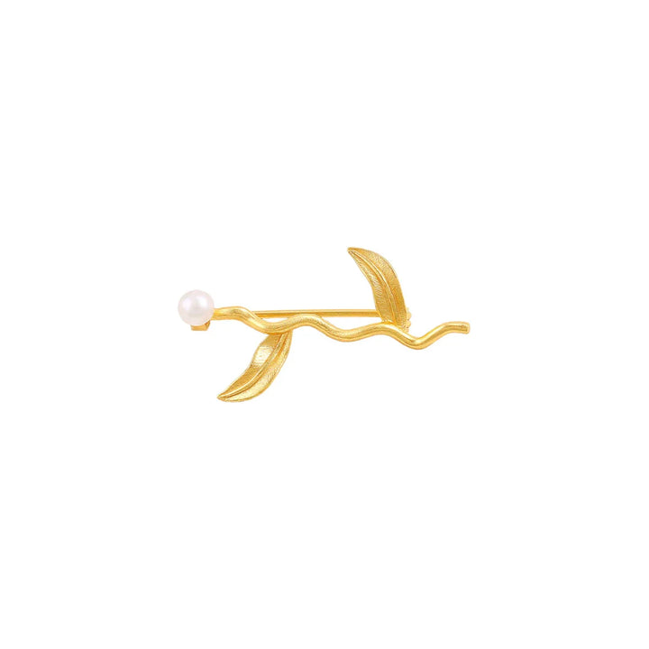 Hultquist Marigold Broche - Forgyldt Sølv – S08659G
