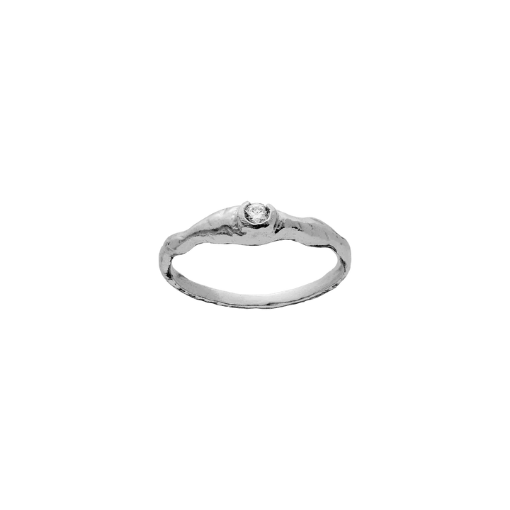 Maanesten Sani Sølv Ring med Hvid Zirkonia – 4953C-001