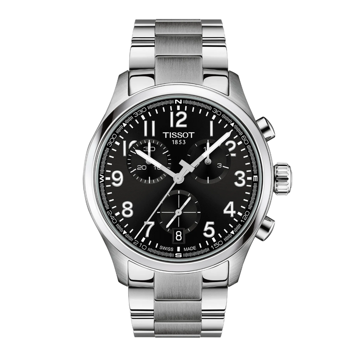 TISSOT CHRONO L 42MM – STÅLLÆNKE / SORT URSKIVE – T1164171105200