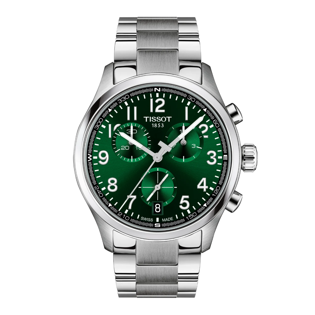 TISSOT CHRONO L 42MM – STÅLLÆNKE / GRØN URSKIVE – T1164171109200