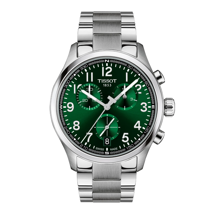 TISSOT CHRONO L 42MM – STÅLLÆNKE / GRØN URSKIVE – T1164171109200