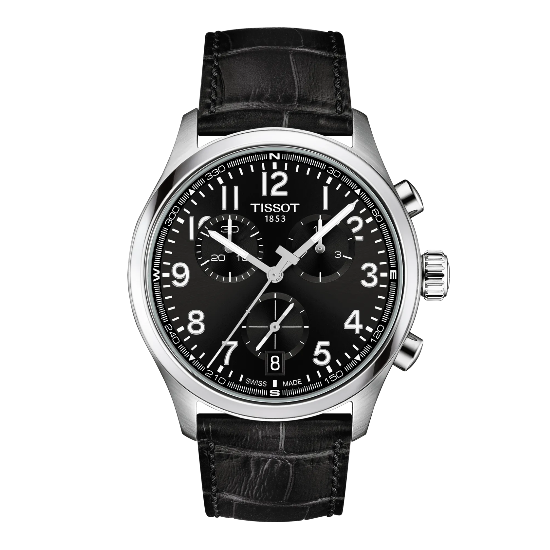 TISSOT CHRONO L 42MM – SORT LÆDERREM / SORT URSKIVE – T1164171605200