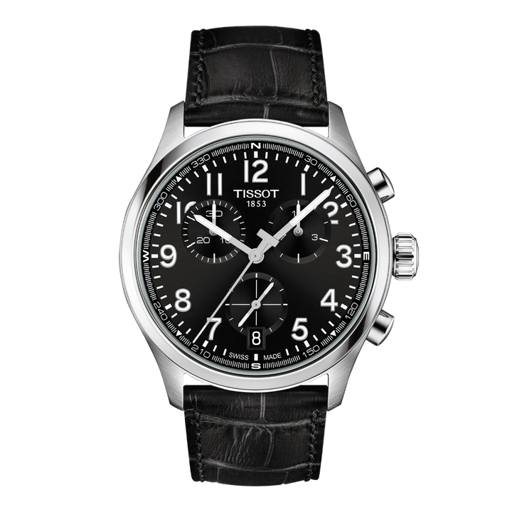 TISSOT CHRONO L 42MM – SORT LÆDERREM / SORT URSKIVE – T1164171605200
