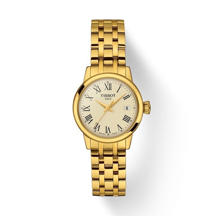 TISSOT CLASSIC DREAM 28MM – GULD PVD / IVORY SKIVE – T1292103326300