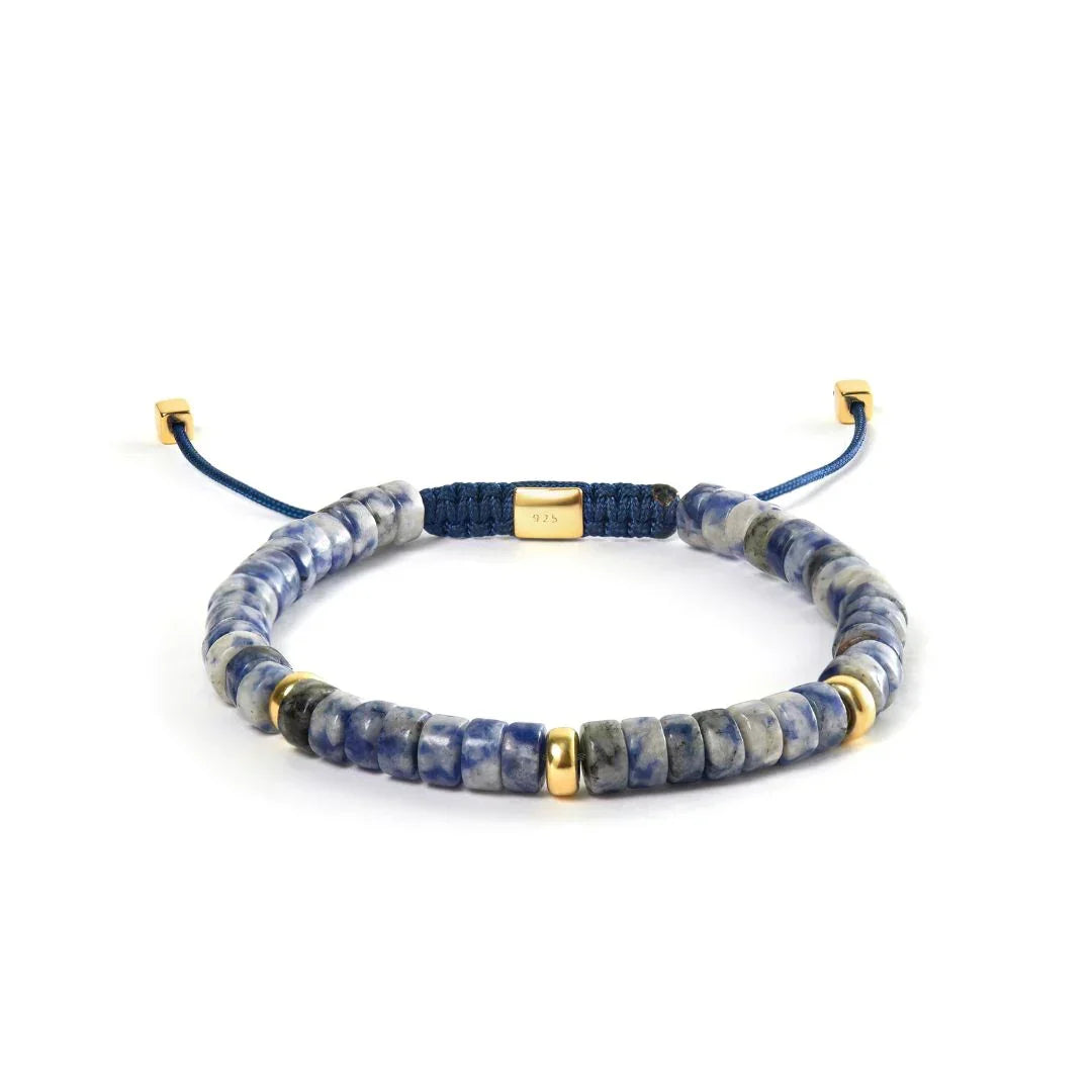 Alexander Lynggaard Armbånd  Blue Spot Jasper Heishi Braided 6mm – B00222