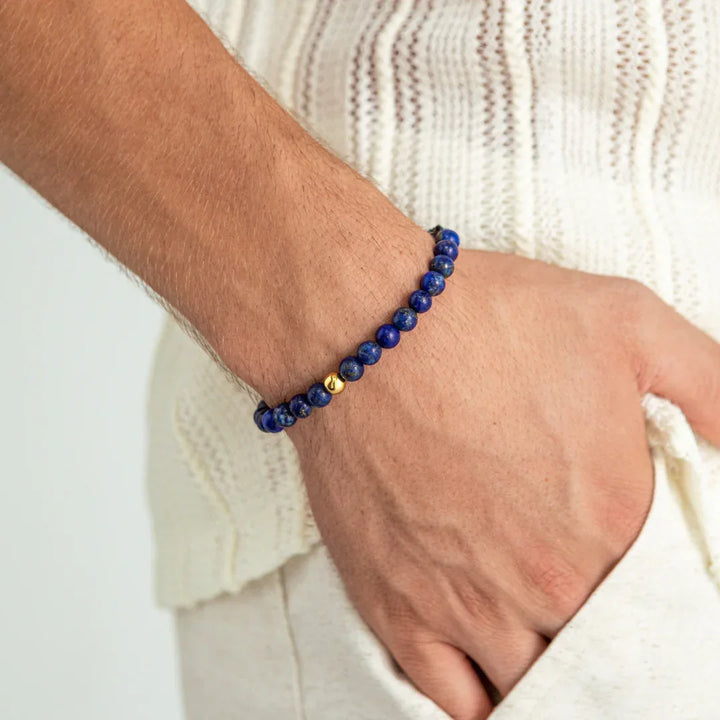Alexander Lynggaard Armbånd Lapis Braided 6mm – produktbillede 2