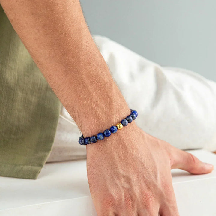 Alexander Lynggaard Armbånd Lapis Braided 8mm – B00163