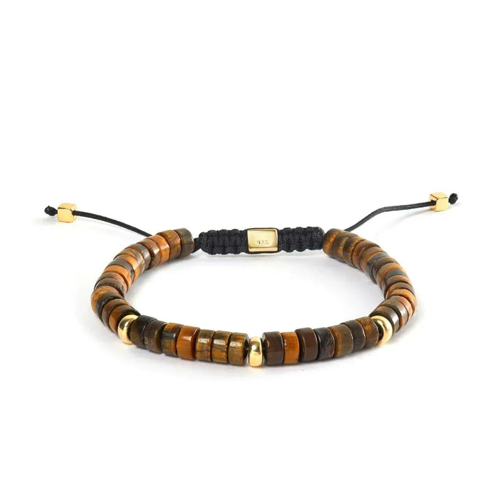 Alexander Lynggaard Armbånd Tiger Eye Heishi Braided 6mm – produktbillede 2
