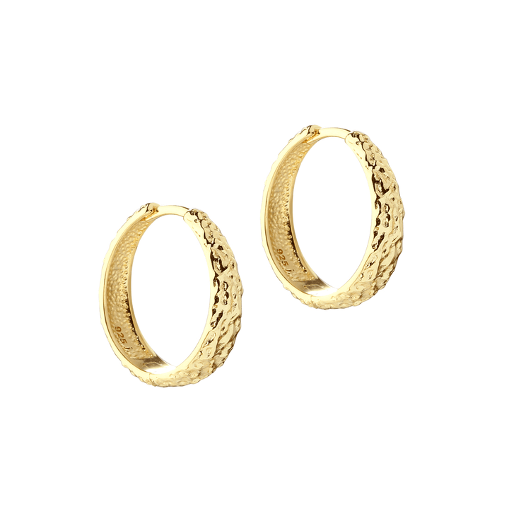 Aqua Dulce Cappa Large Hoop i Forgyldt Sølv – 6240