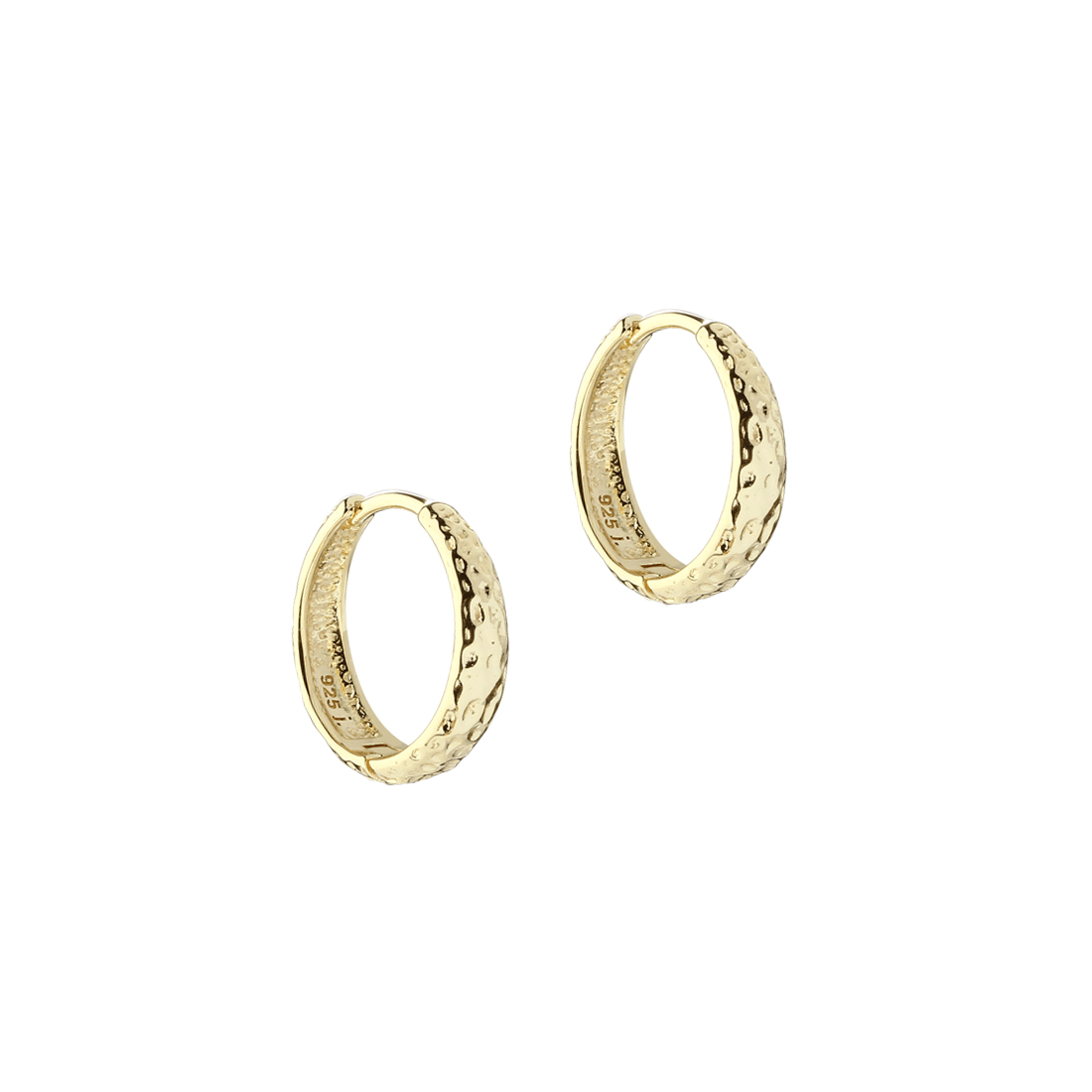Aqua Dulce Cappa Medium Hoop i Forgyldt Sølv – 6238