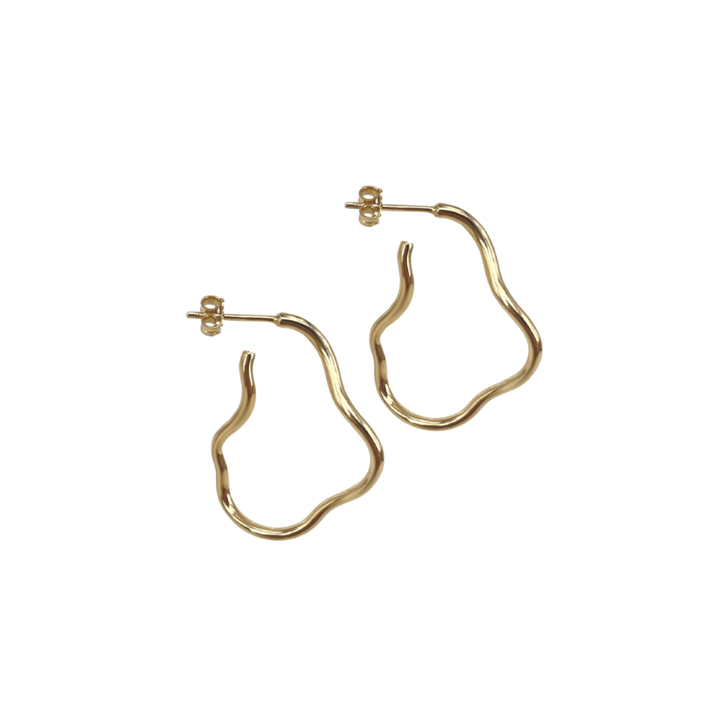 Aqua Dulce Curly Hoop Forgyldt – 5718