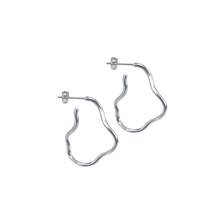 Aqua Dulce Curly Hoop Sølv – 5717