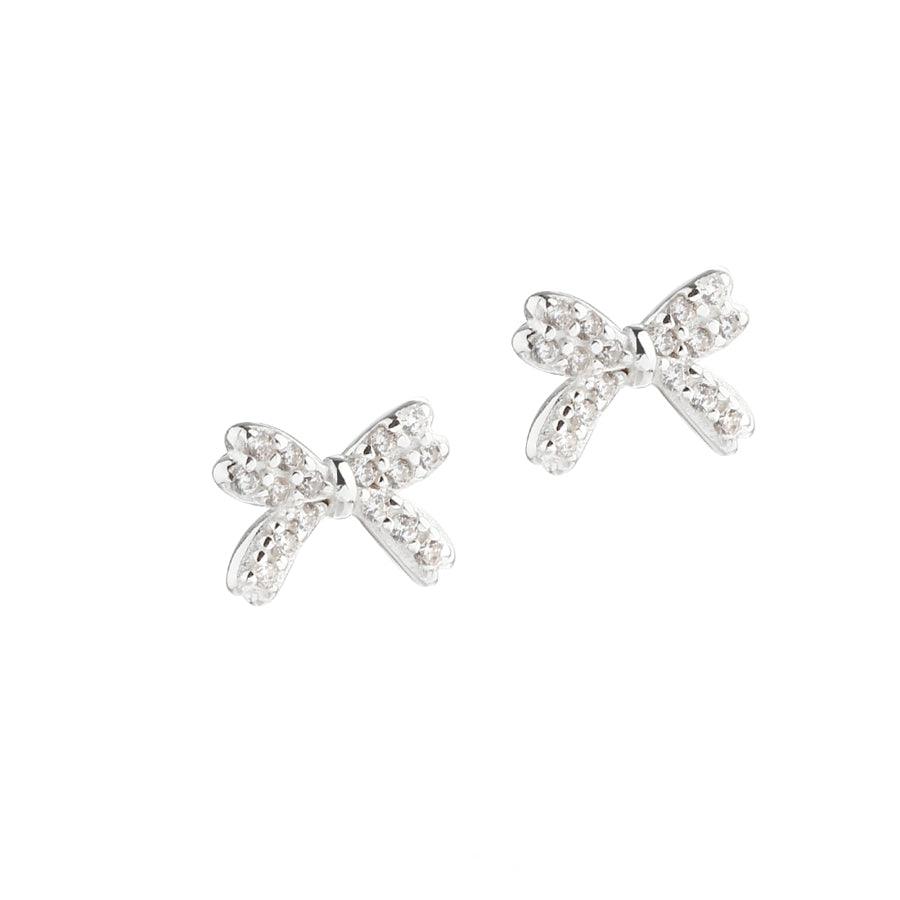 Aqua Dulce Darling Bow Ørestikker Sølv – 5697