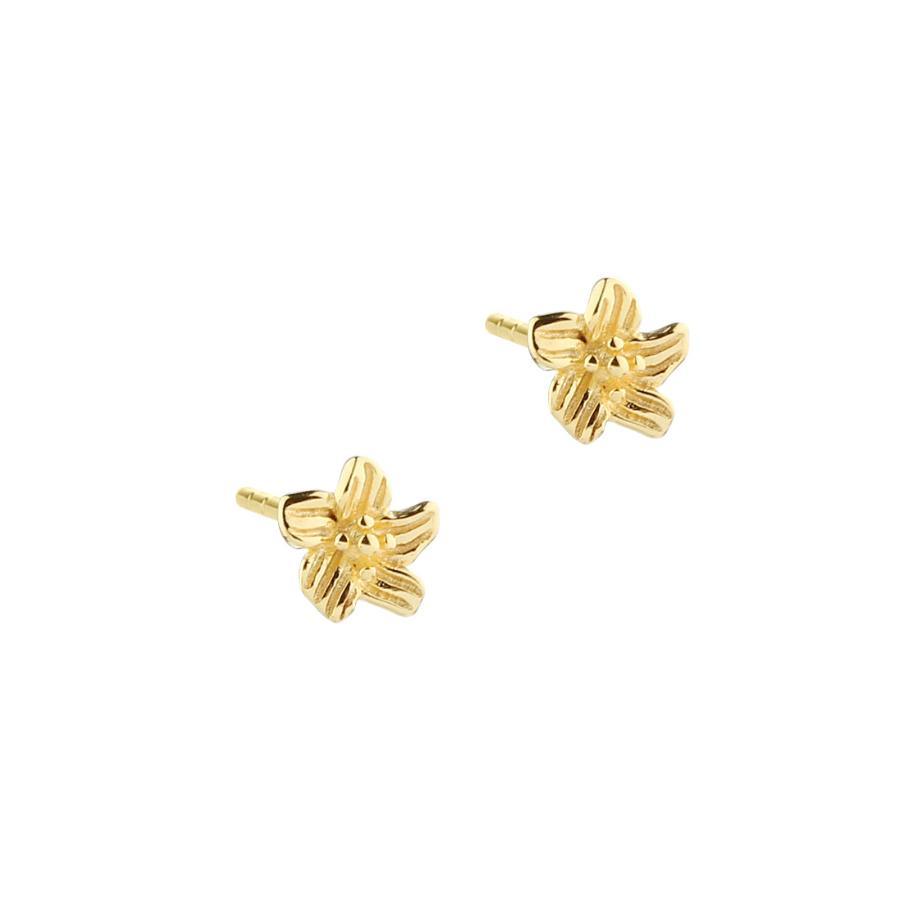 Aqua Dulce Jasmin Flower Small Ørestikker Forgyldt - 5880 – 5880
