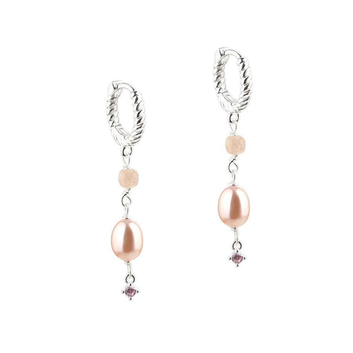 Aqua Dulce Koi Rose Hoop Sølv – 5630