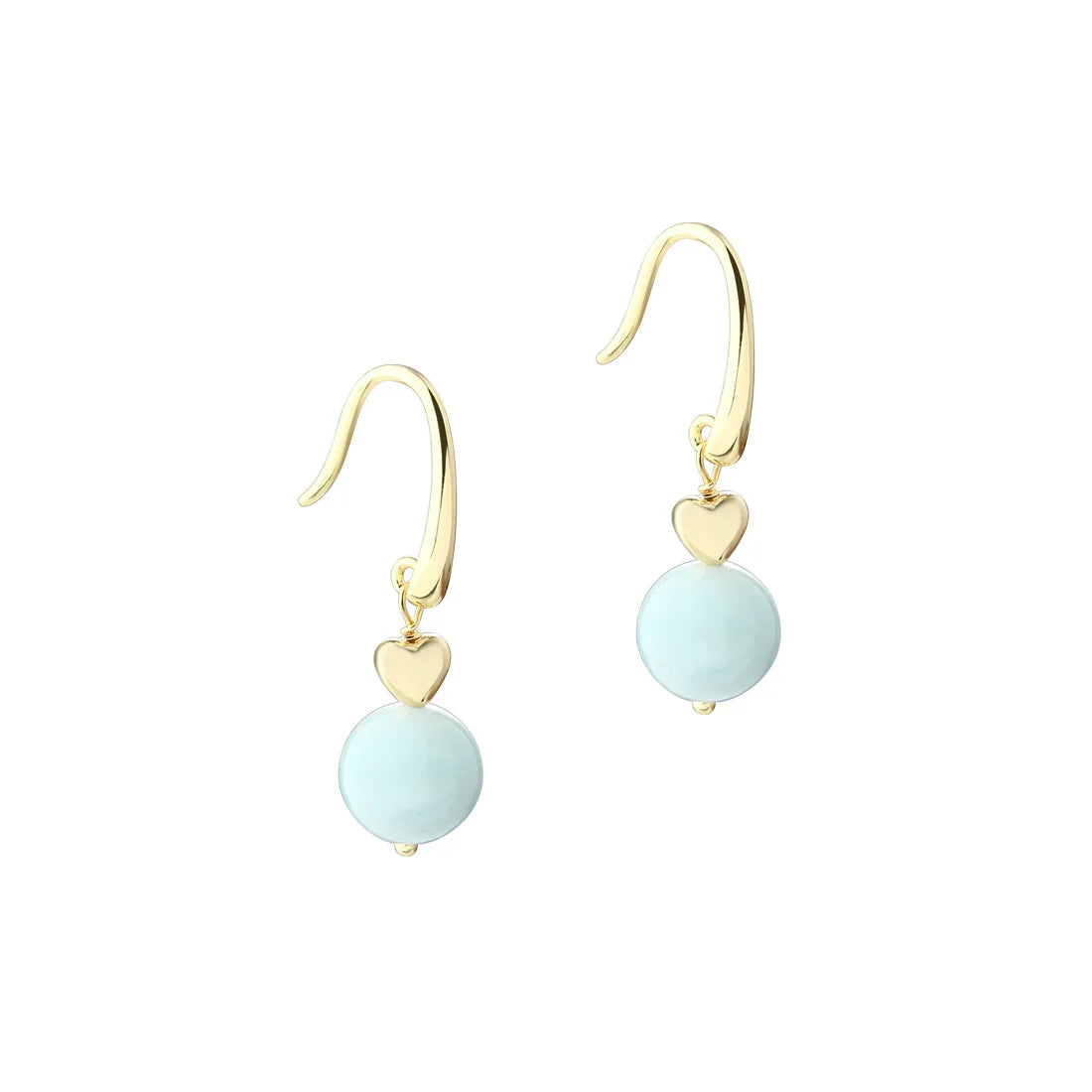 Aqua Dulce Morganite Dream Ørekrog I Forgyldt Sølv – 6335