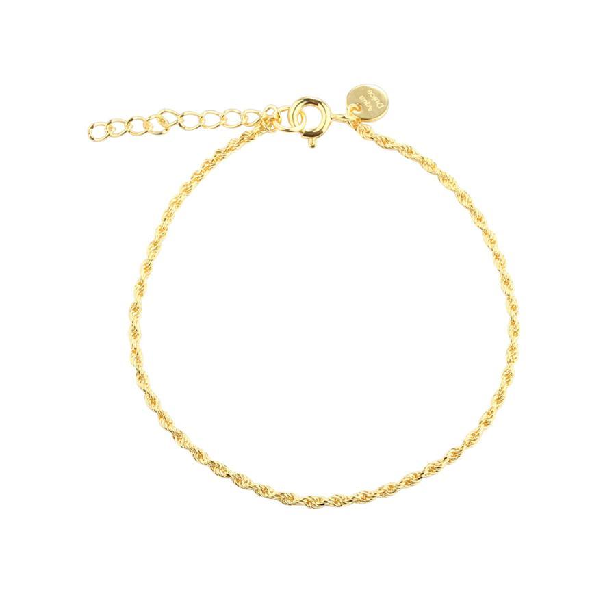 Aqua Dulce Rope Armbånd Forgyldt - 6016 – 6016