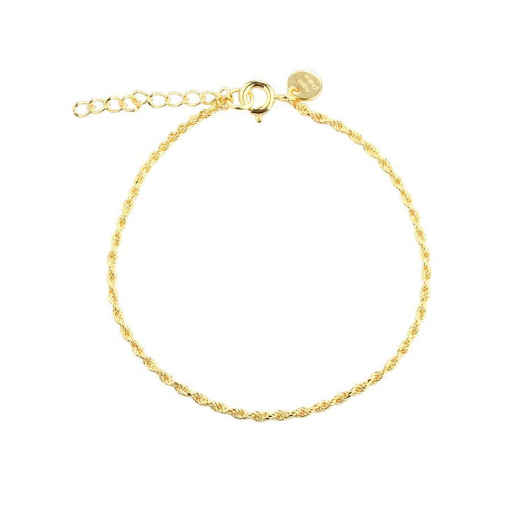 Aqua Dulce Rope Armbånd Forgyldt - 6016 – 6016