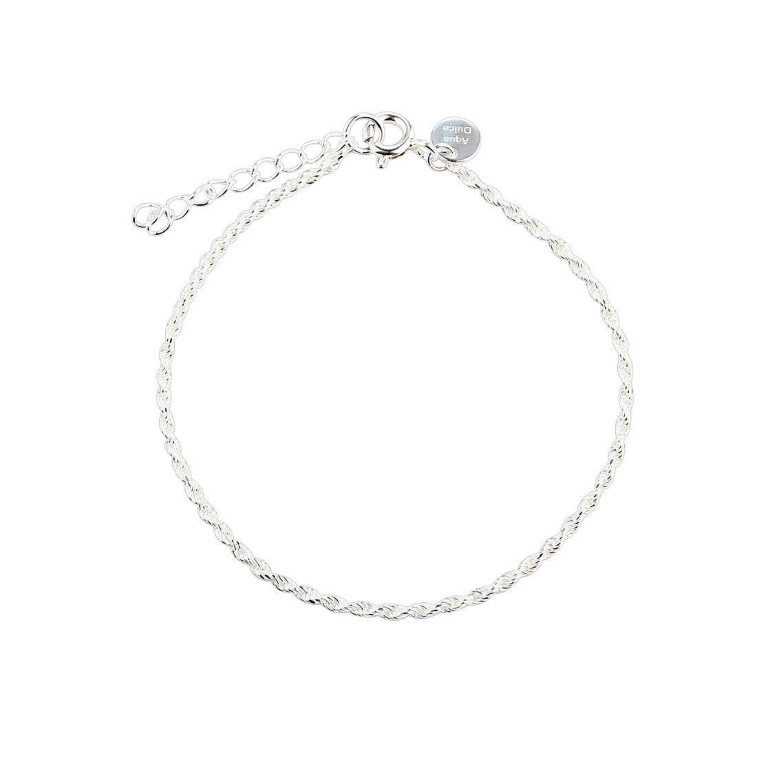Aqua Dulce Rope Armbånd Sølv - 6015 – 6015