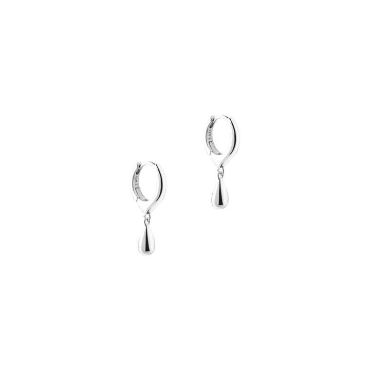 Aqua Dulce Shiny Drop Hoop i Sølv – 6177