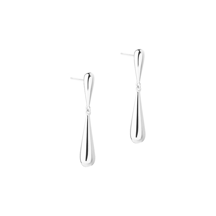Aqua Dulce Shiny Drop Øreringe i Sølv – Dråbeformet Design – 6173