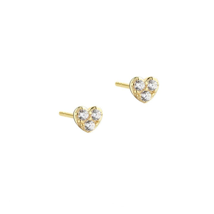 Aqua Dulce Tiny Heart Ørestikker Forgyldt – 5682