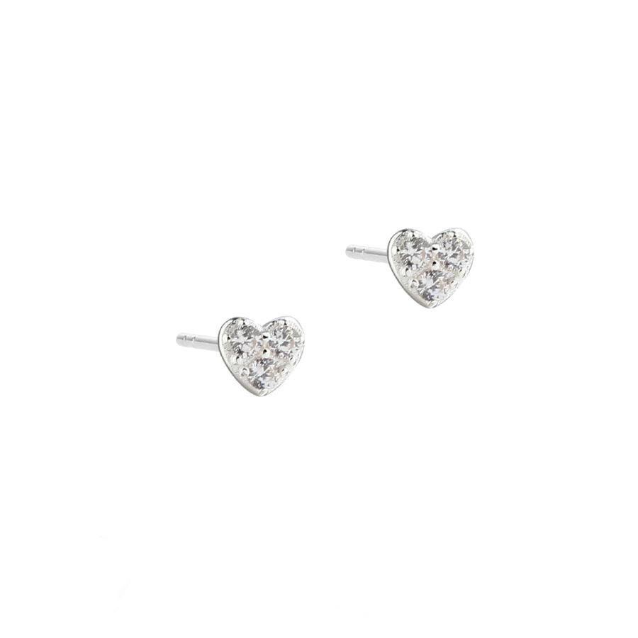 Aqua Dulce Tiny Heart Ørestikker Sølv – 5681