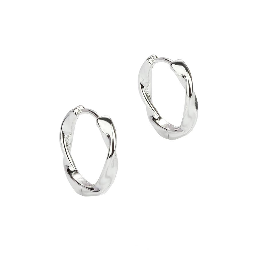 Aqua Dulce Twirl Hoop Sølv 13mm – 5634