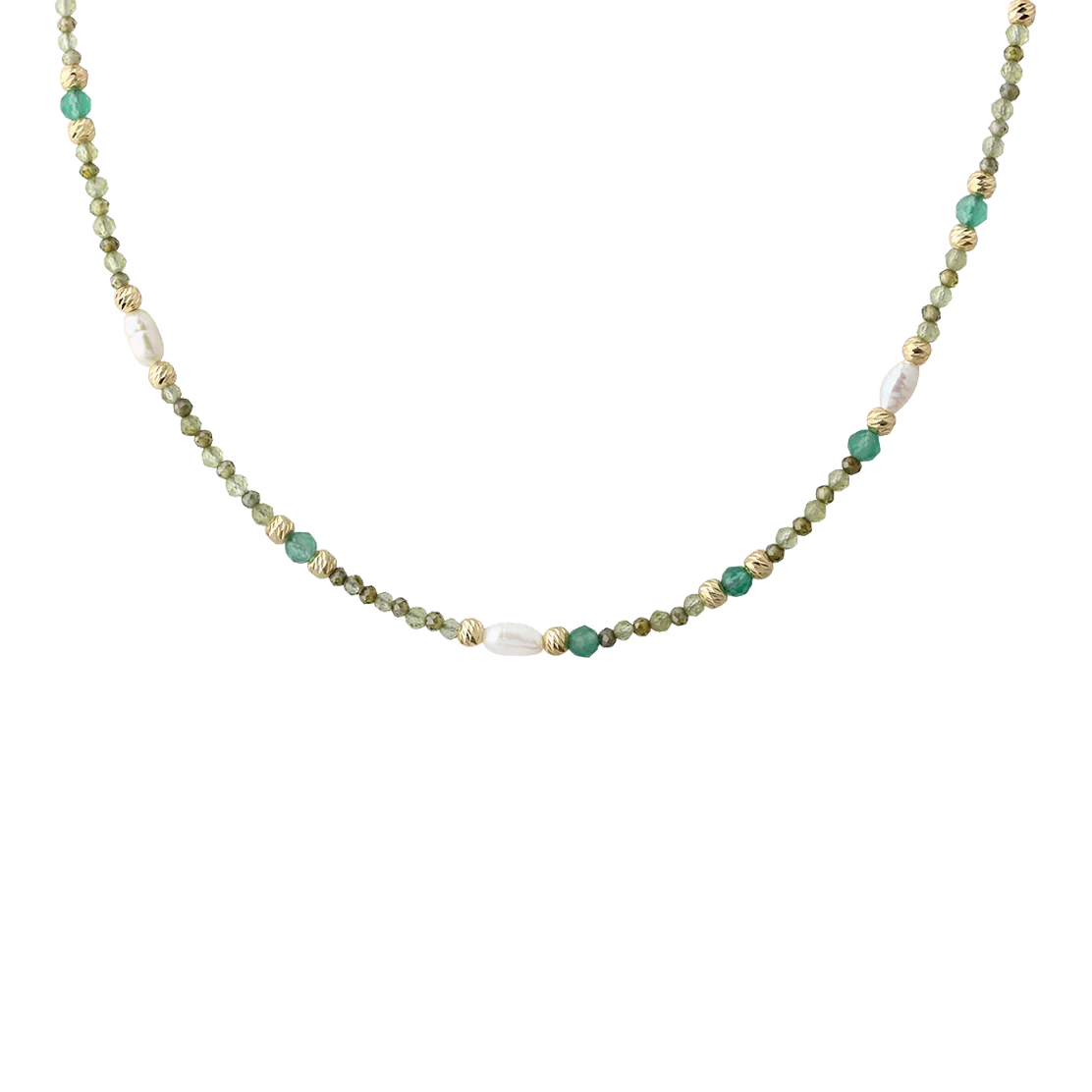 Aqua Dulce Verde Simple Halskæde I Forgyldt – 6707