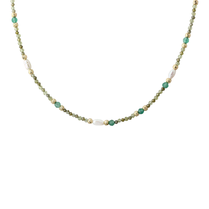 Aqua Dulce Verde Simple Halskæde I Forgyldt – 6707