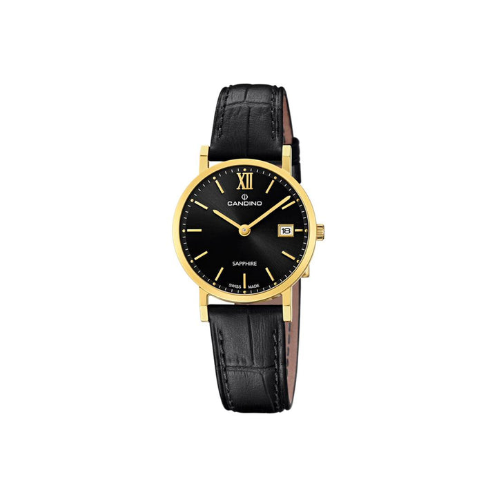 Candino Dameur Guld Double Sort Læder - C4727/3 – C4727/3