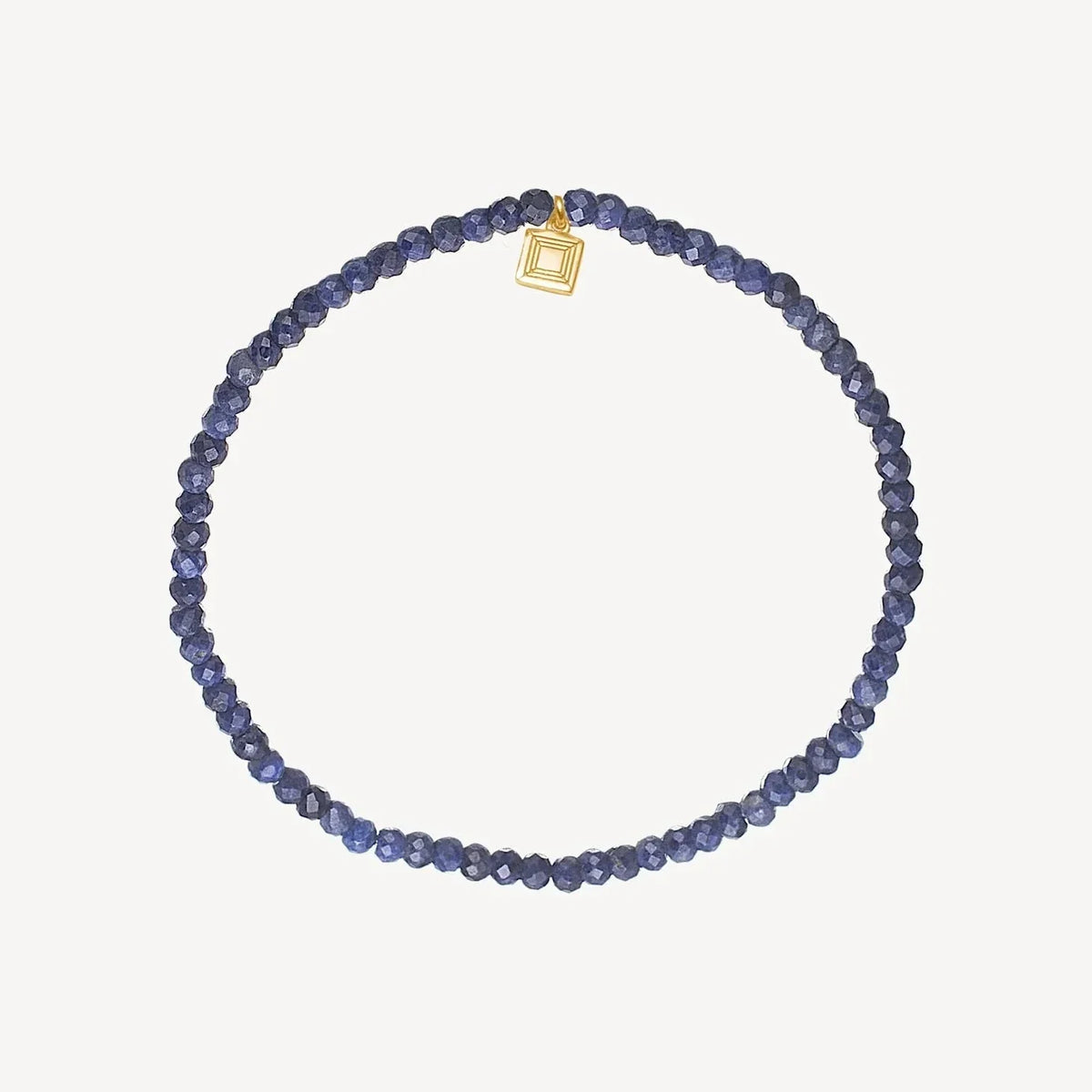 Carré Savannah Armbånd m. Safir – Guldbelagt – FB4541SA