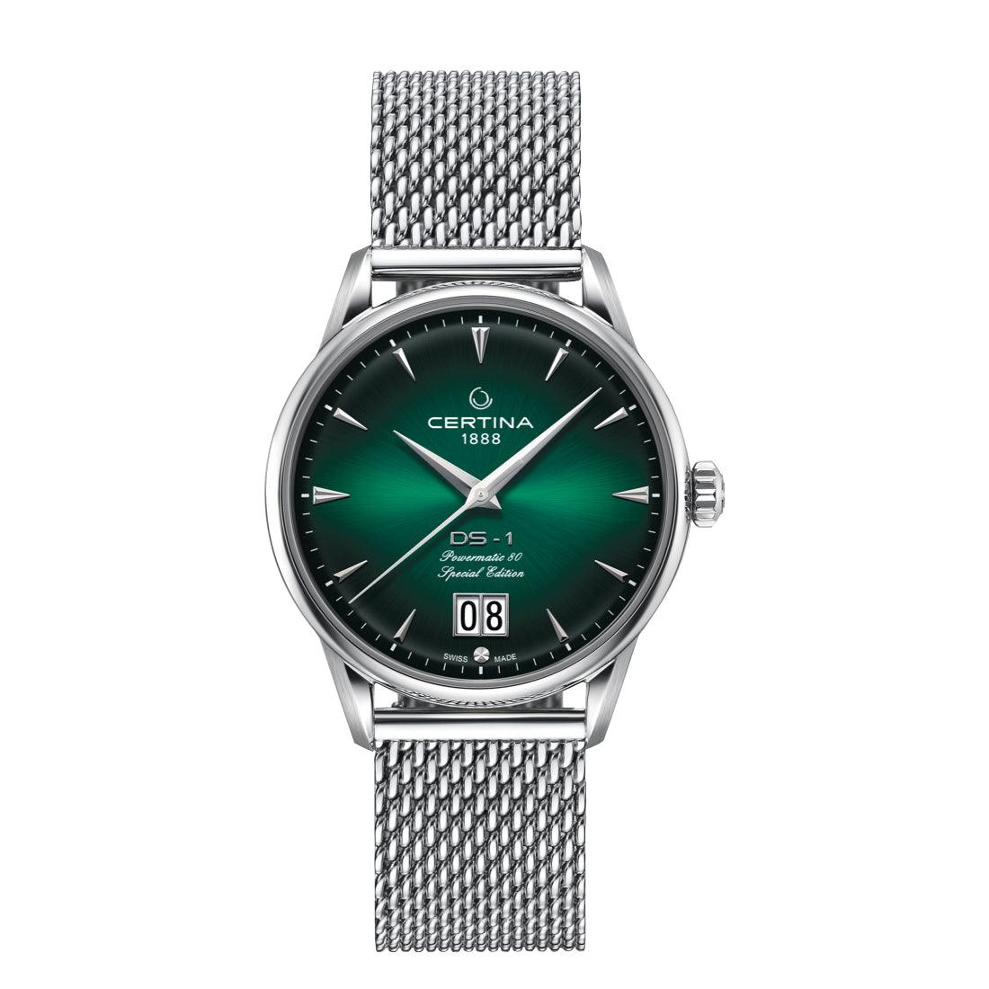 Certina DS-1 Big Date - Grøn Urskive – C0294261109160