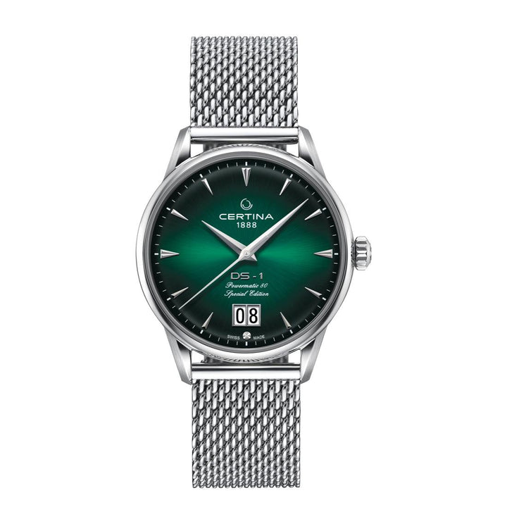 Certina DS-1 Big Date - Grøn Urskive – C0294261109160