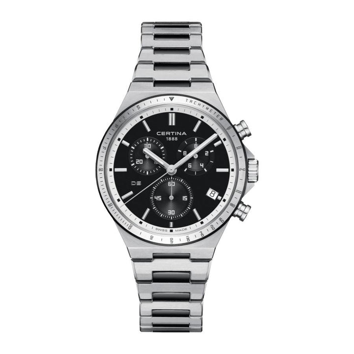 Certina DS-7 Chronograph - Sort PVD belægning 41 mm – C0434172205100