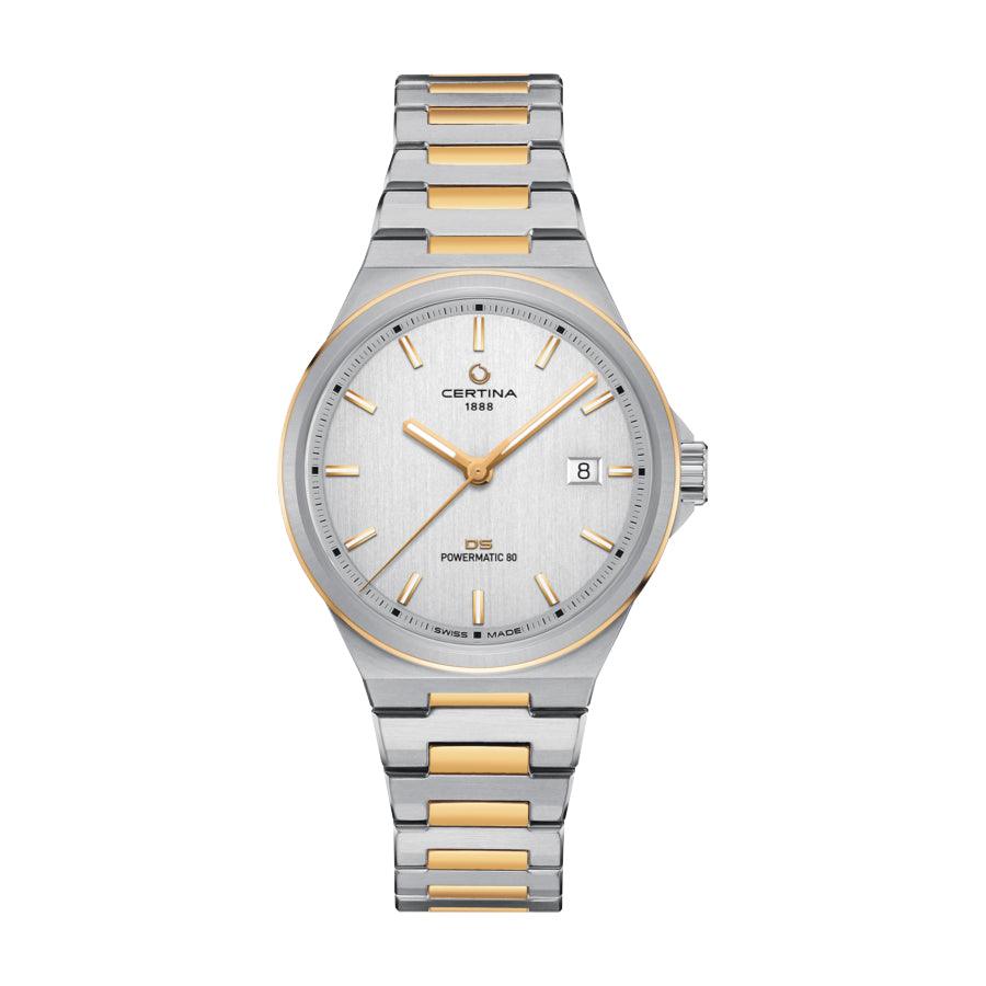 Certina DS-7 Powermatic 80 - Sølv, PVD-belægning 39mm – C0434072203100