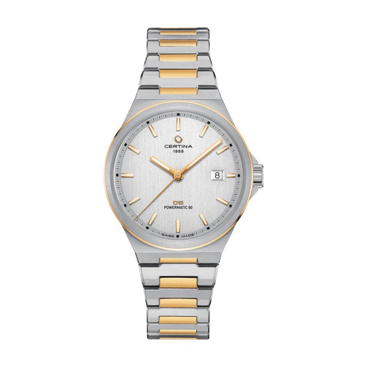 Certina DS-7 Powermatic 80 - Sølv, PVD-belægning 39mm – C0434072203100